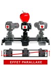 SLIDER P1-KMS-S3 - Motorisé via application - 2 axes - Effet parallaxe - Konova